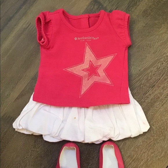 AMERICAN GIRL SKIRT, TOP AND SHOES FOR DOLL - Picture 3 of 4